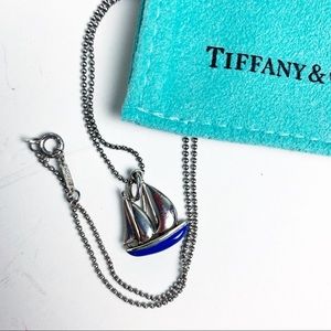 Tiffany & Co. sterling sailboat necklace